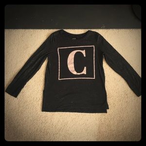 Girls Letter C Shirt